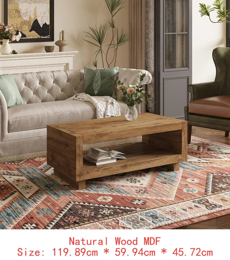 Belmont Collection | Rectangular Danish-Inspired Walnut Coffee Table - exhibiting shadow play and geometric silhouette detail in a Mid-Century Modern living room setting.