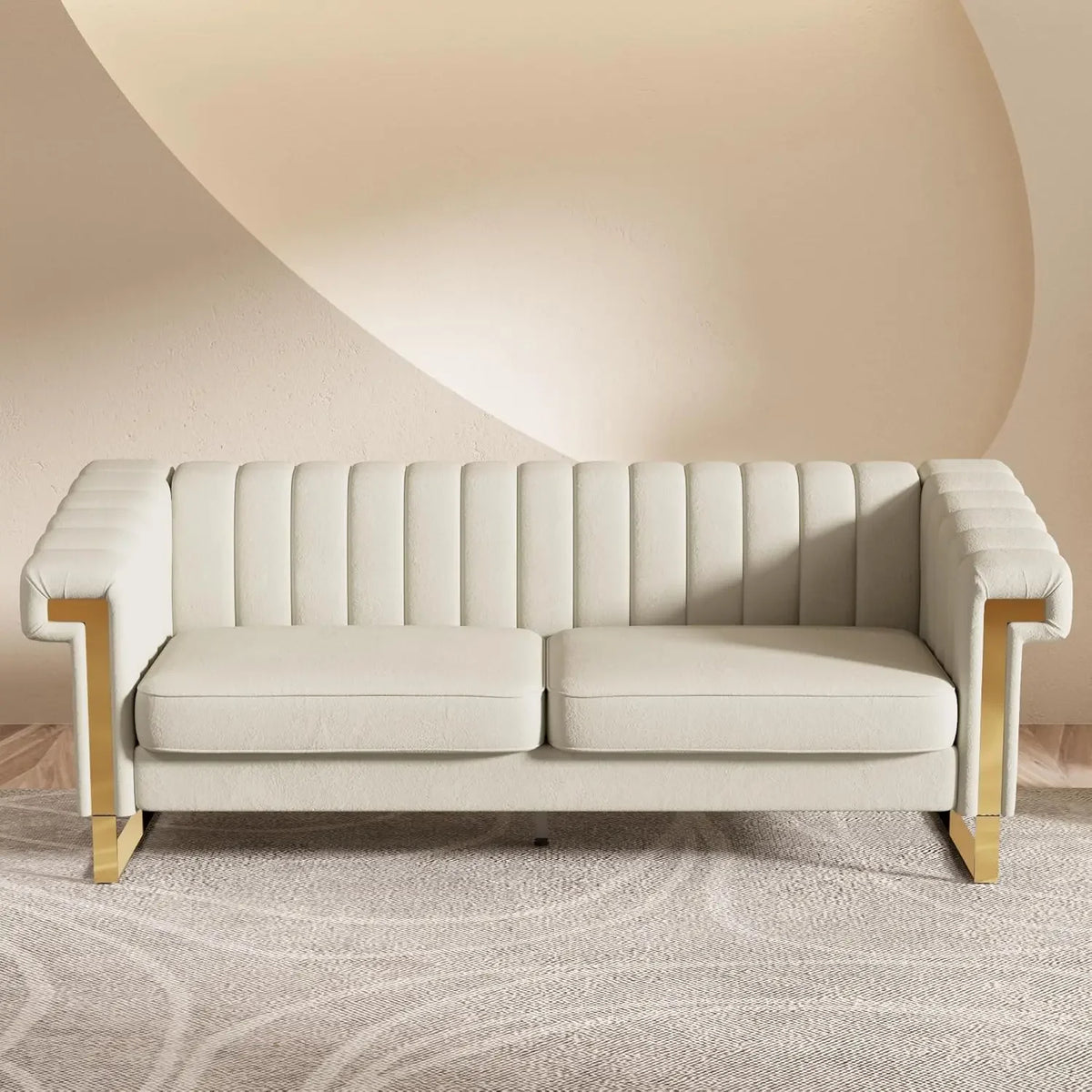 The Belmont Velvet Lounge Chair & Ottoman