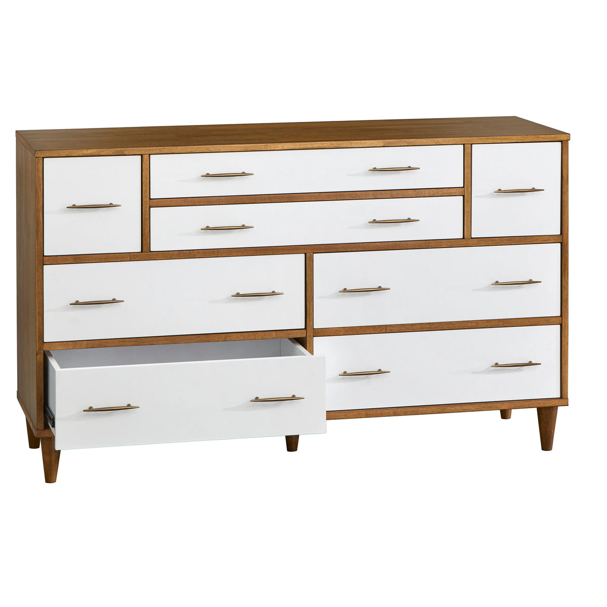 Ana 8-Drawer Mid-Century Modern Dresser
