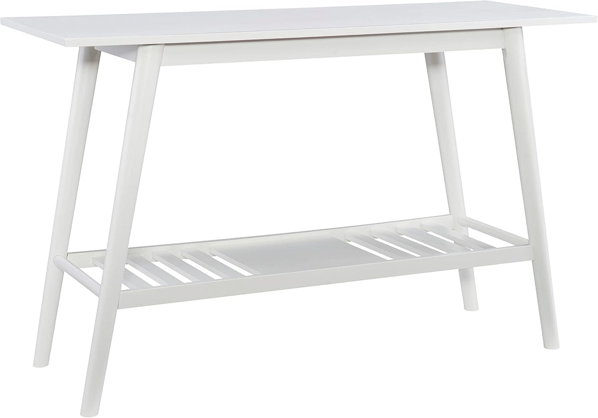 Linon Melissa Mid-Century Modern Walnut Console Table