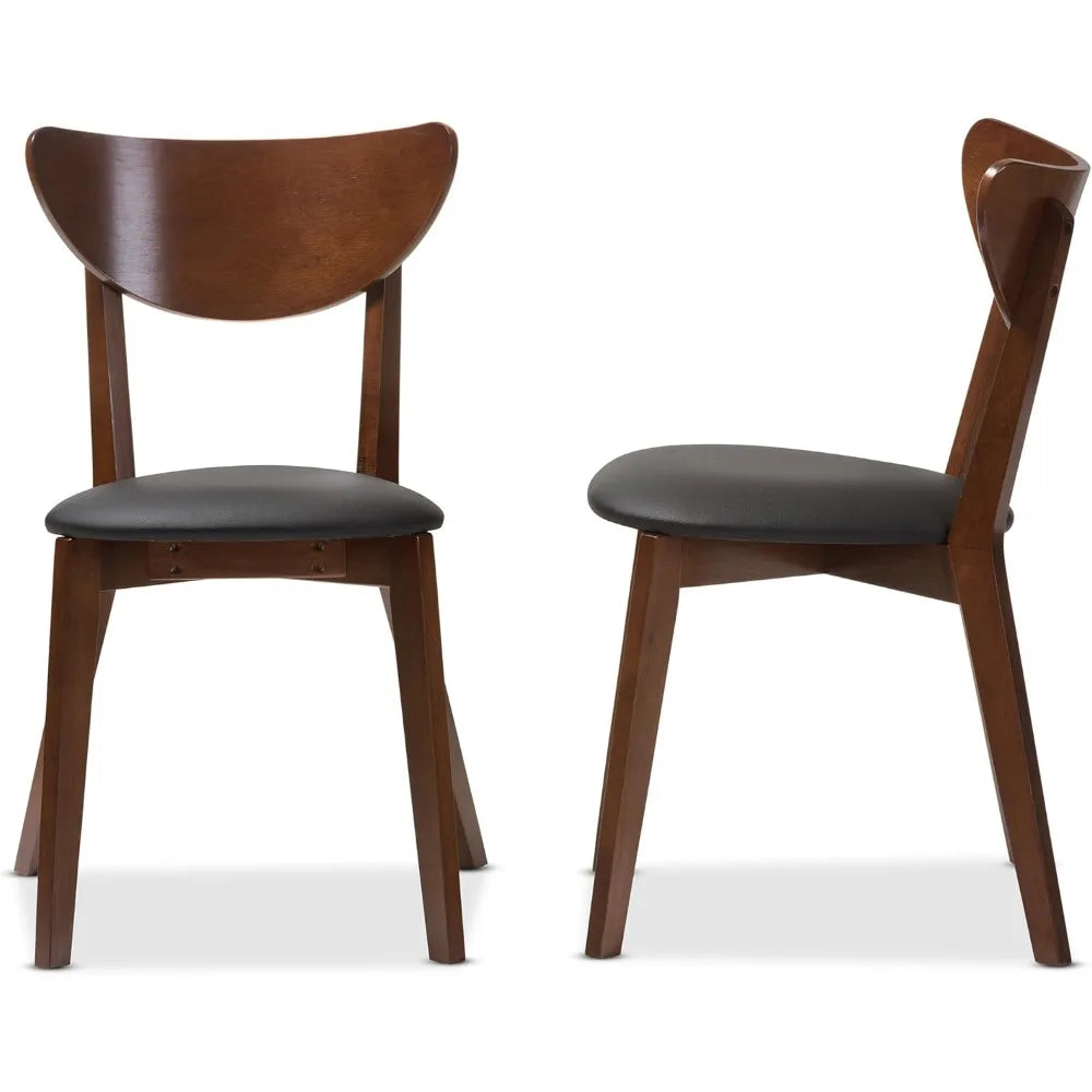 Ellington Collection | Atomic-Era Walnut Dining Chair - captured in a curated lifestyle vignette in a Mid-Century Modern dining room setting.