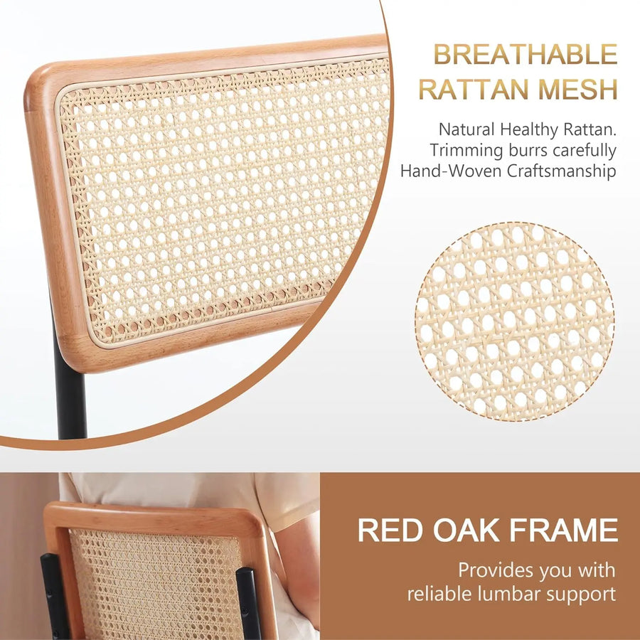 Fontaine Collection | Geometric Leather-Wrapped Rattan & Faux Leather Swivel - showcasing full sculptural form and curated finish in a Mid-Century Modern living room setting.