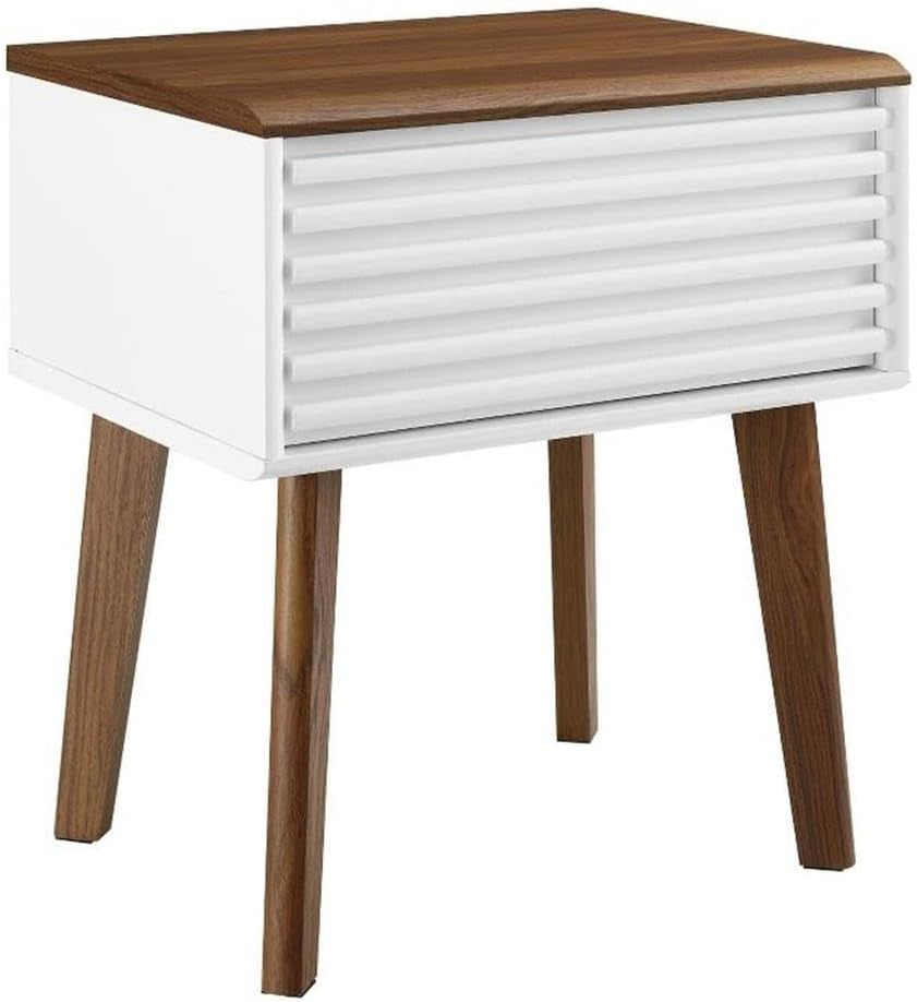 Modway Render Mid-Century Modern, End Table, White
