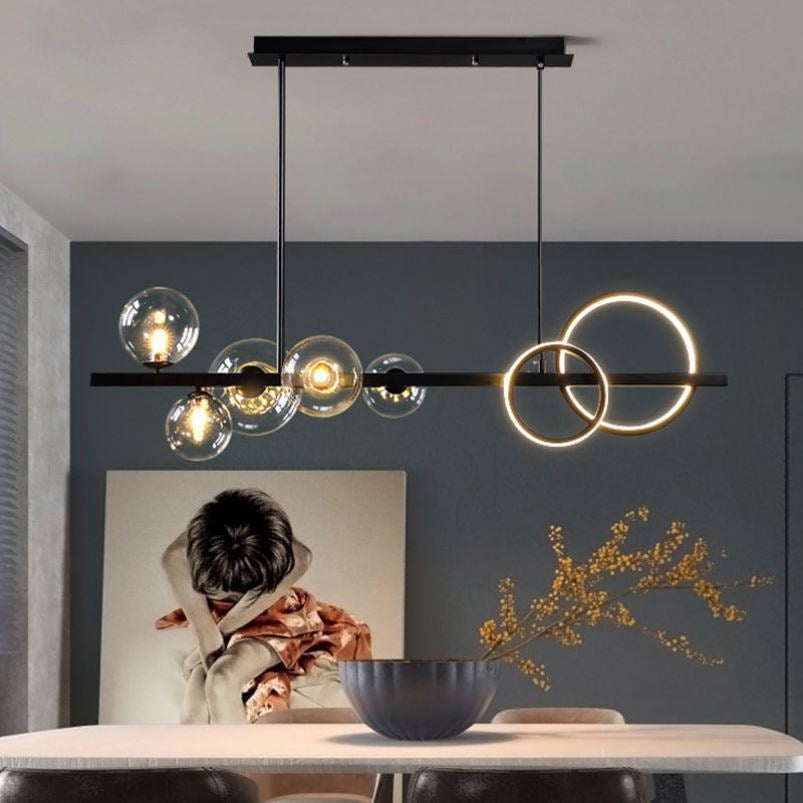 The Belmont Blackened Iron Pendant