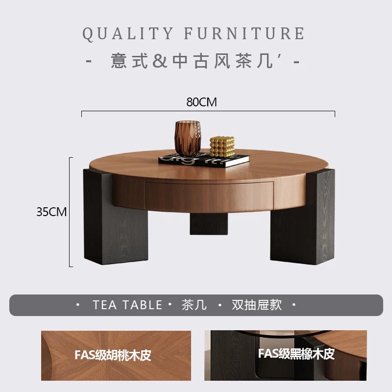 The Fontaine Wabi-Sabi Walnut Table