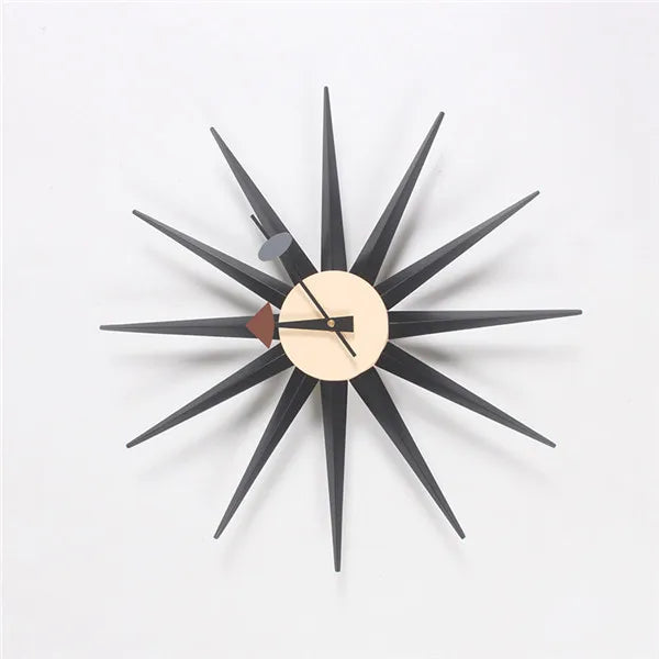 The Astoria Sunburst Walnut Wall Clock