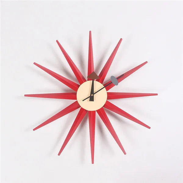 The Astoria Sunburst Walnut Wall Clock