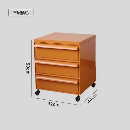 Dresden Collection | Cabinet Walnut Nightstand - demonstrating proportional harmony within the collection in a Mid-Century Modern bedroom setting.