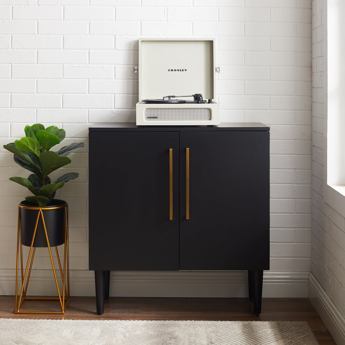Everett Accent Cabinet Matte Black