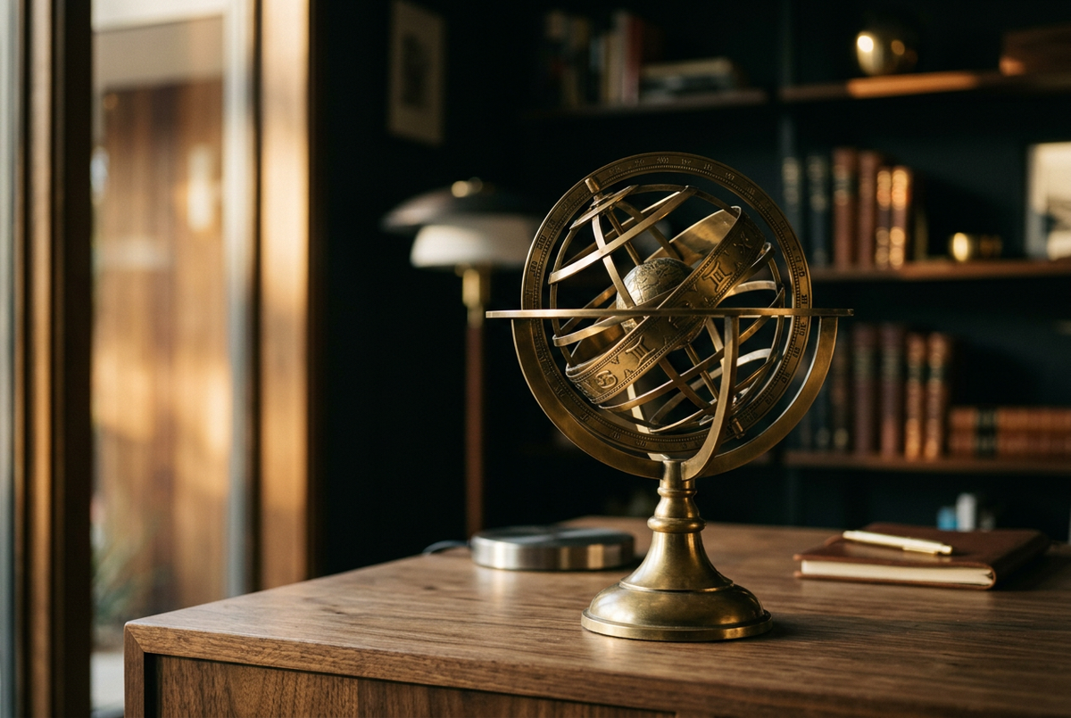Brass Armillary Sphere | Celestial Orbiter