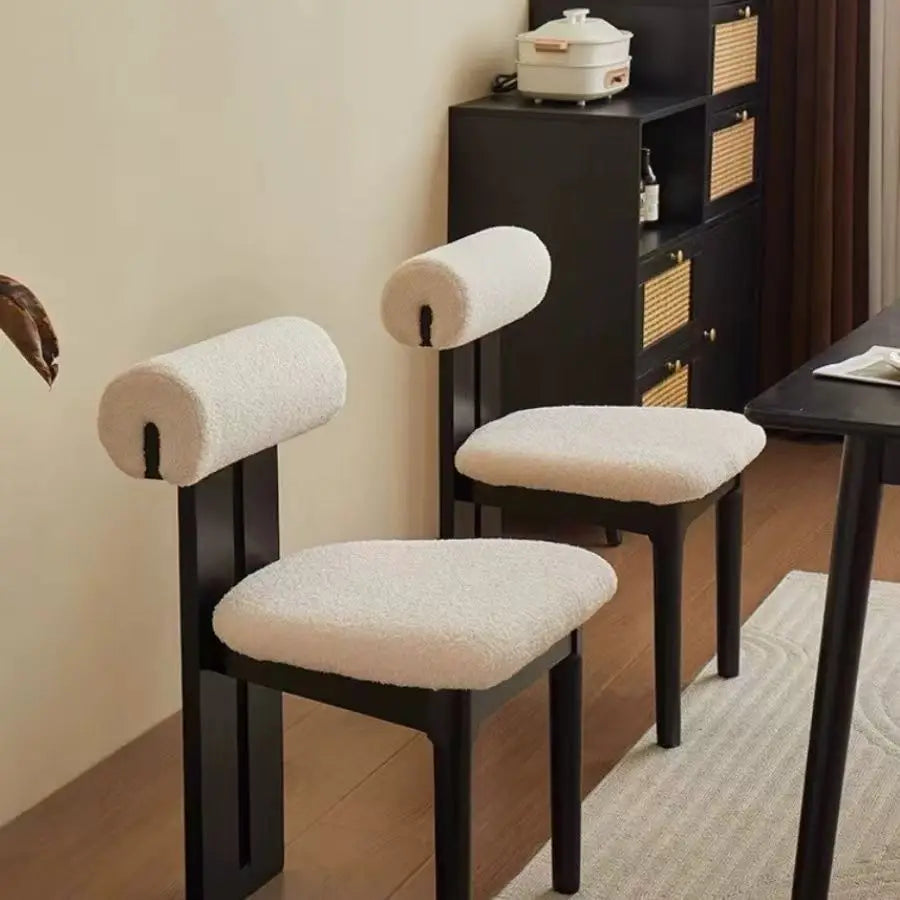 Dresden Collection | Tapered-Leg Atomic-Era Walnut Dining Chair - featuring close-up joinery and artisanal finish quality in a Mid-Century Modern dining room setting.