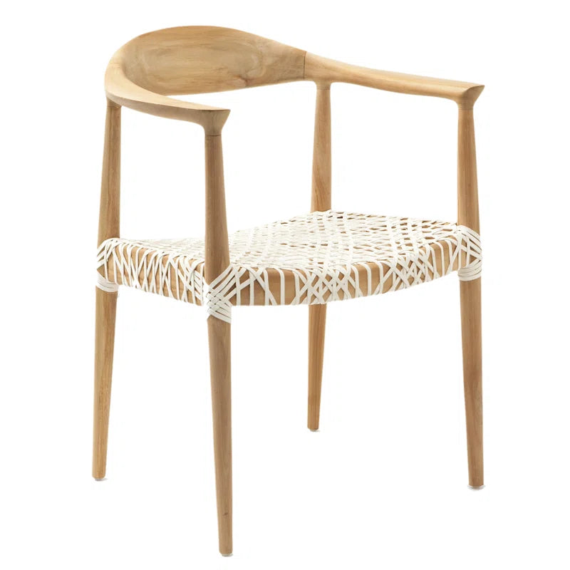 Kazbah Leather Dining Arm Chair