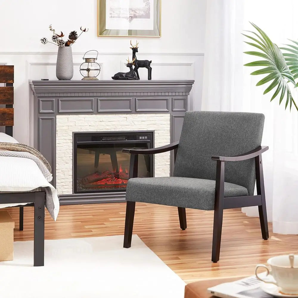 The Belmont Charcoal Upholstered Accent Duo