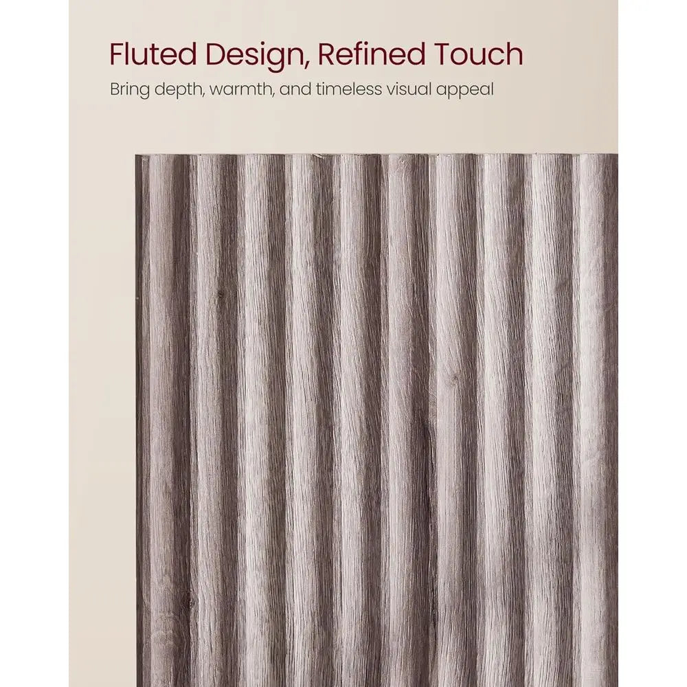 Cordoba Collection | Fluted Brass-Accented Walnut Six-Drawer Dresser - captured in a curated lifestyle vignette in a Mid-Century Modern bedroom setting.