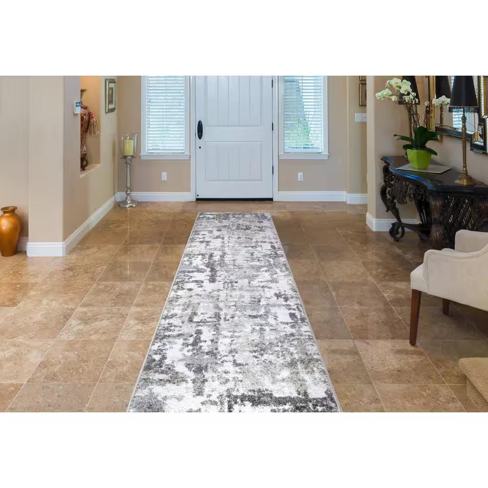 Charlotte Collection Atlantis Ivory 2 Ft. X 7 Ft. 3 In. Runner Rug