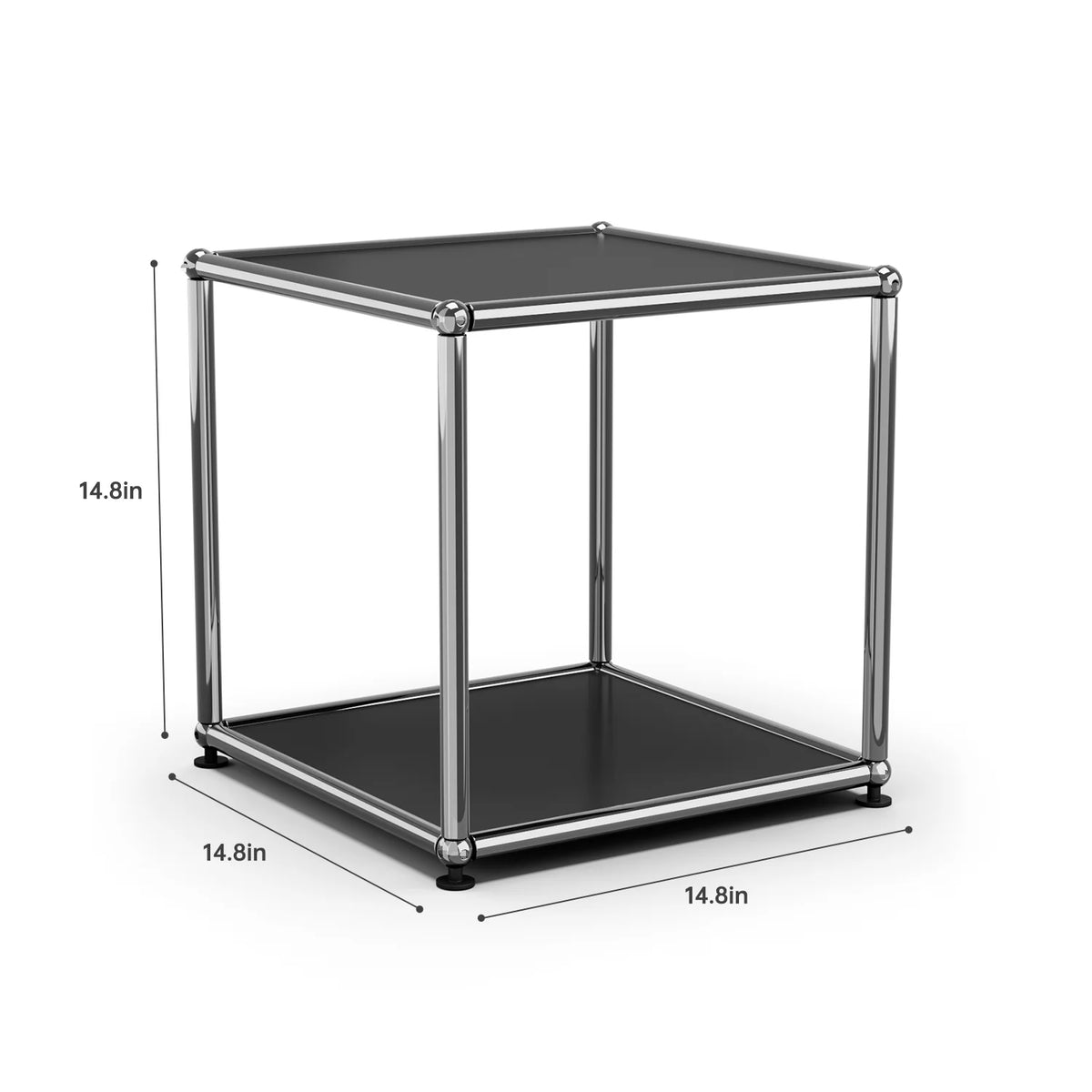 Modern Modular Metal Storage Cabinet Freestanding Sideboard Display Organizer for Living Room Bedroom Entryway Home Furniture