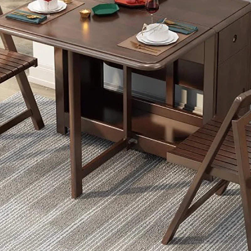 The Fontaine Walnut Dining Table & Chair Set