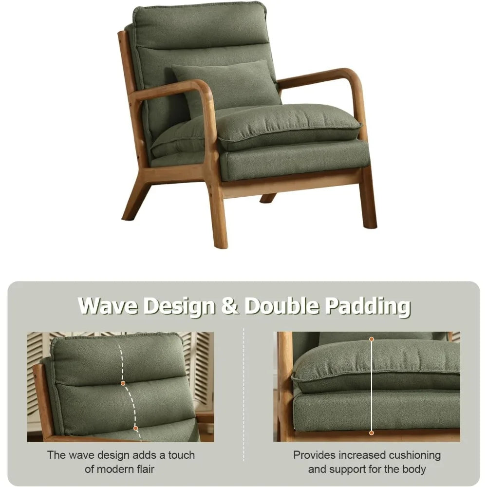 Belmont Collection | Tapered-Leg Walnut & Brass - presented at scale within a designed interior in a Mid-Century Modern living room setting.