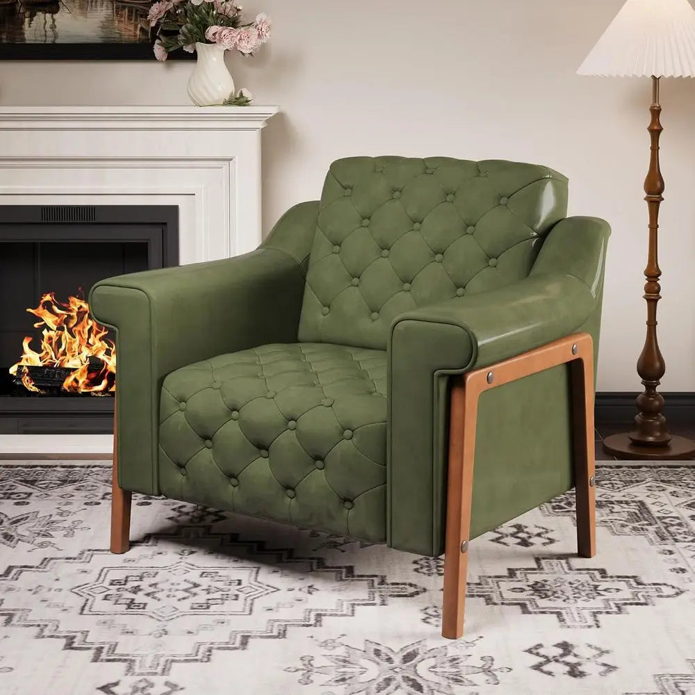 The Fontaine Emerald Velvet Lounge Chair