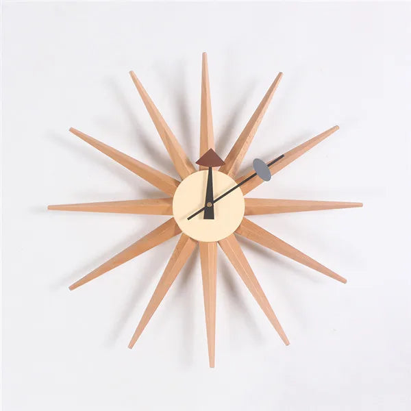 The Astoria Sunburst Walnut Wall Clock