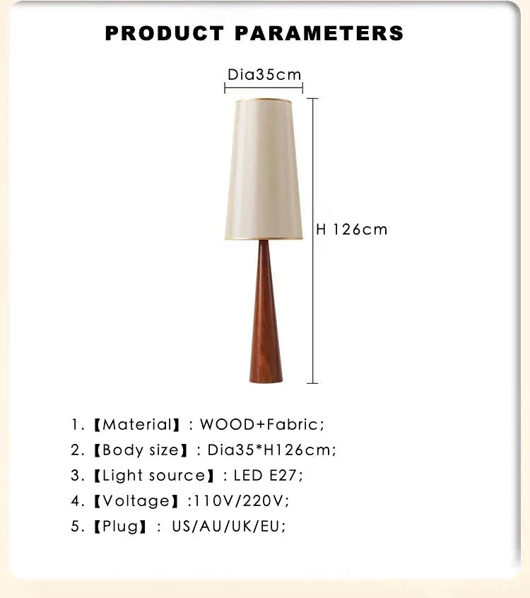 The Belmont Reclaimed Teak Floor Lamp