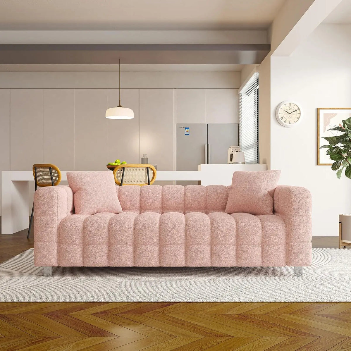 The Fontaine Boucle Three-Seater Sofa