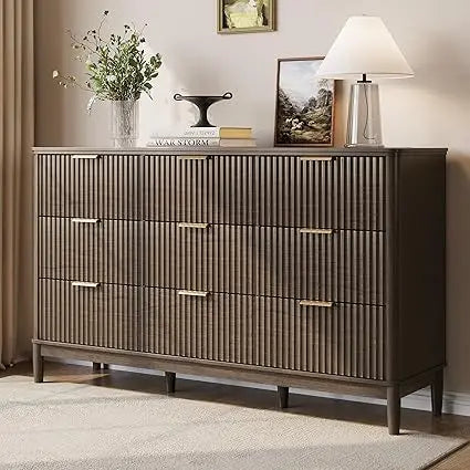 The Dresden Fluted Walnut Dresser
