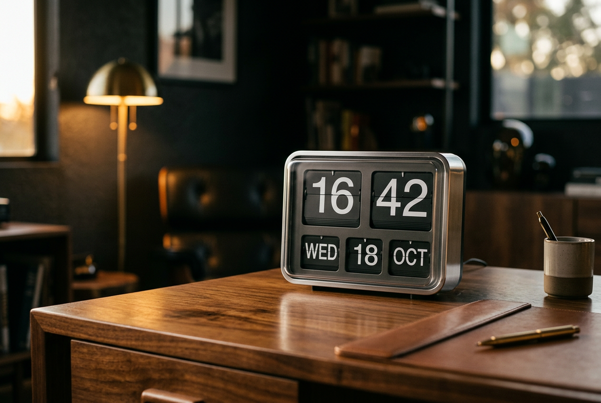 Large Format Flip Clock with Auto Calendar | Paramount