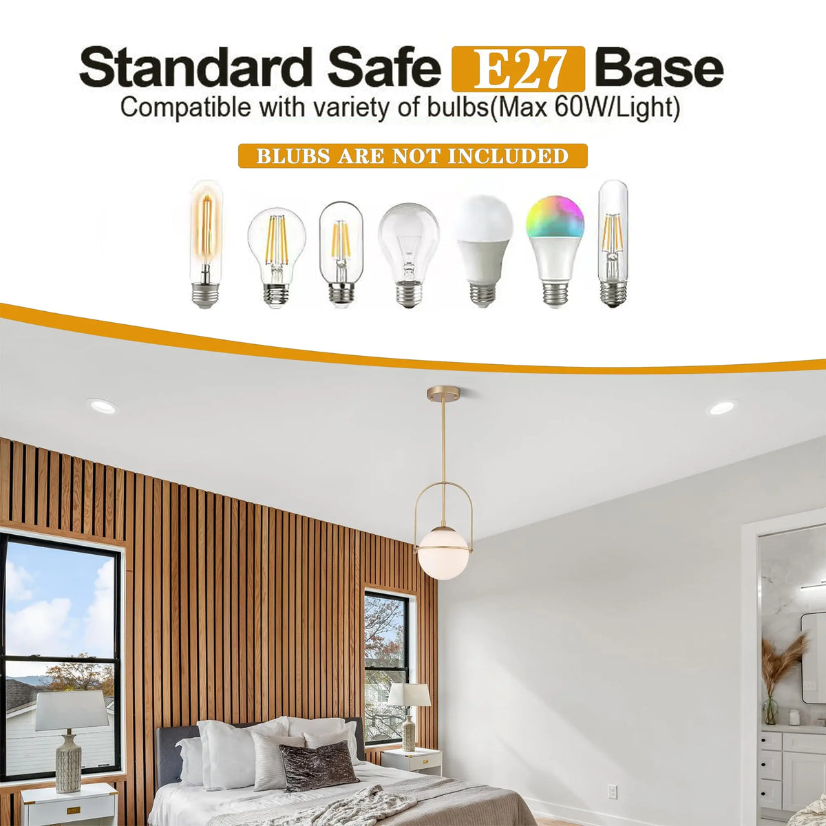 Fontaine Collection | Floating Glass-Topped Frosted Gold Glass Pendant - highlighting material texture and craftsmanship detail in a Mid-Century Modern living room setting.