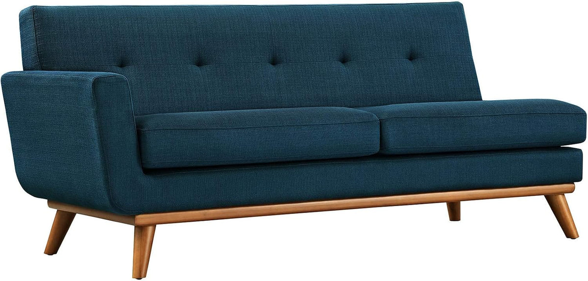 Modway EEI-1795-AZU Engage Left-Arm Upholstered Fabric Loveseat, Azure