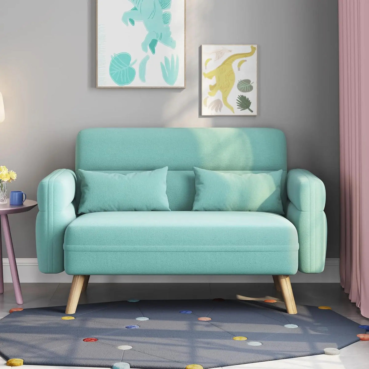 The Belmont Velvet Loveseat