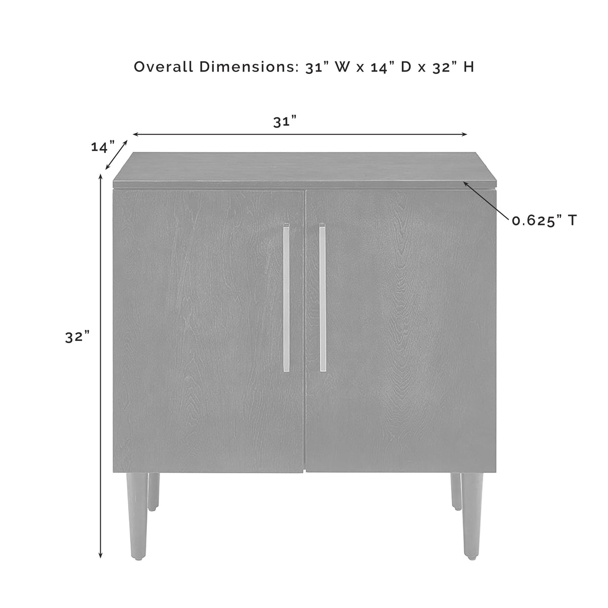 Everett Accent Cabinet Matte Black