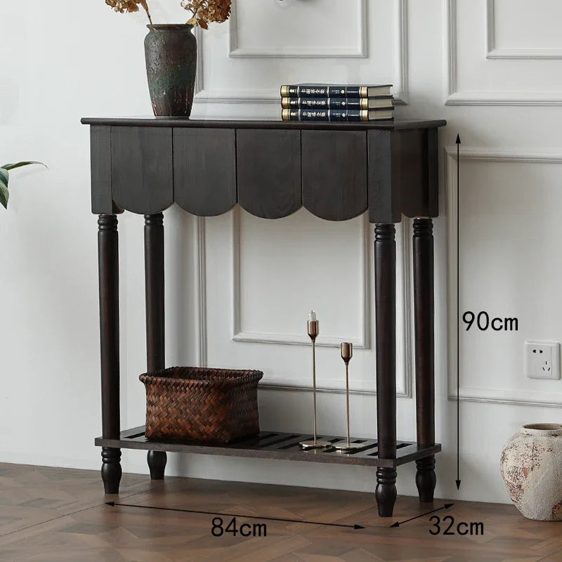 Ellington Collection | Atomic-Era Entryway Walnut Console - demonstrating proportional harmony within the collection in a Mid-Century Modern entryway setting.