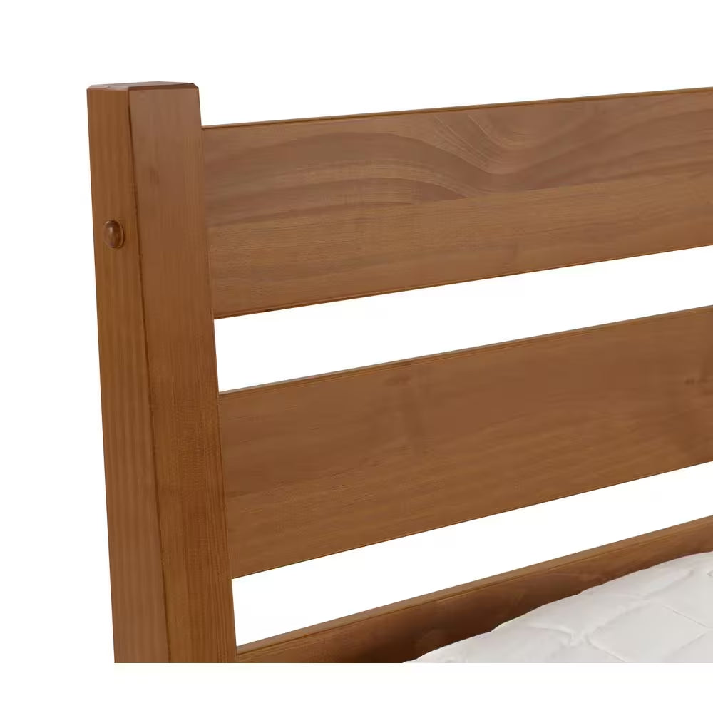 Mid-Century Modern Castanho Queen Size Platform Bed