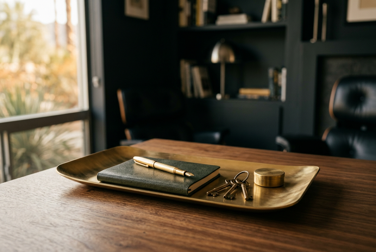 Brass Catchall Tray | Hexagonal Vault
