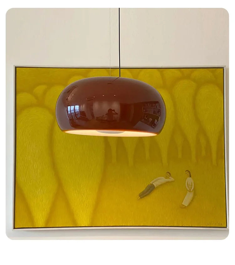 The Astoria Ruby Glass Pendant