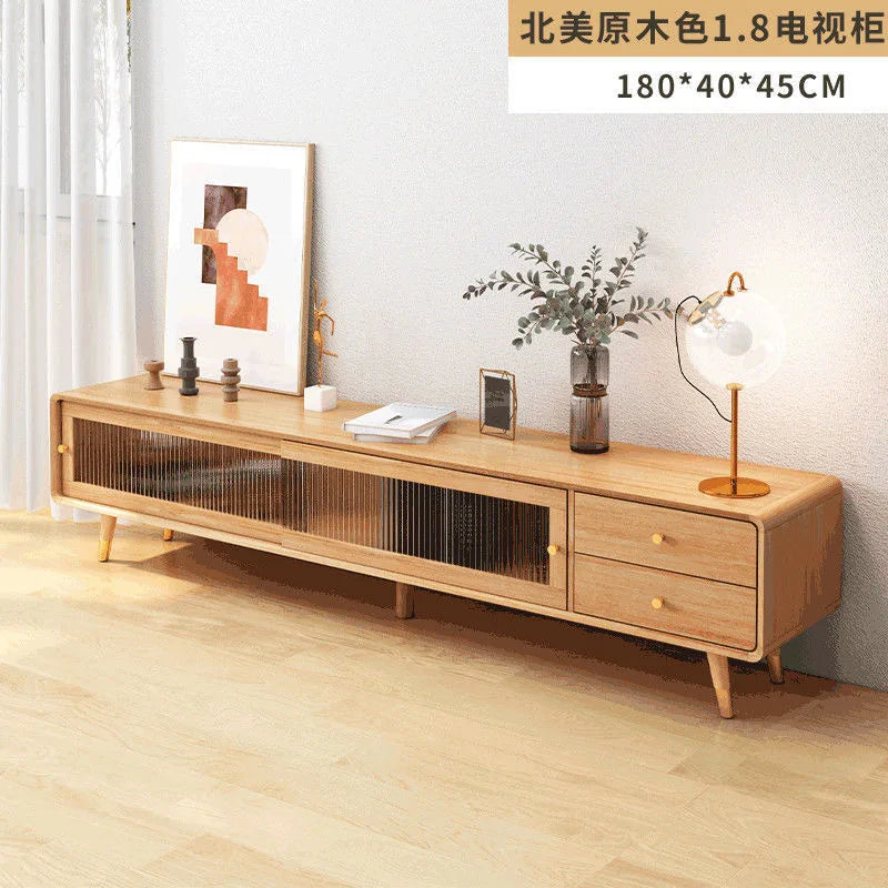 Belmont Collection | Hairpin-Legged Nordic Walnut Media Console - presented at scale within a designed interior in a Mid-Century Modern entryway setting.
