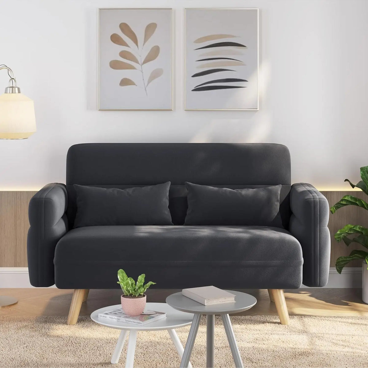 The Belmont Velvet Loveseat