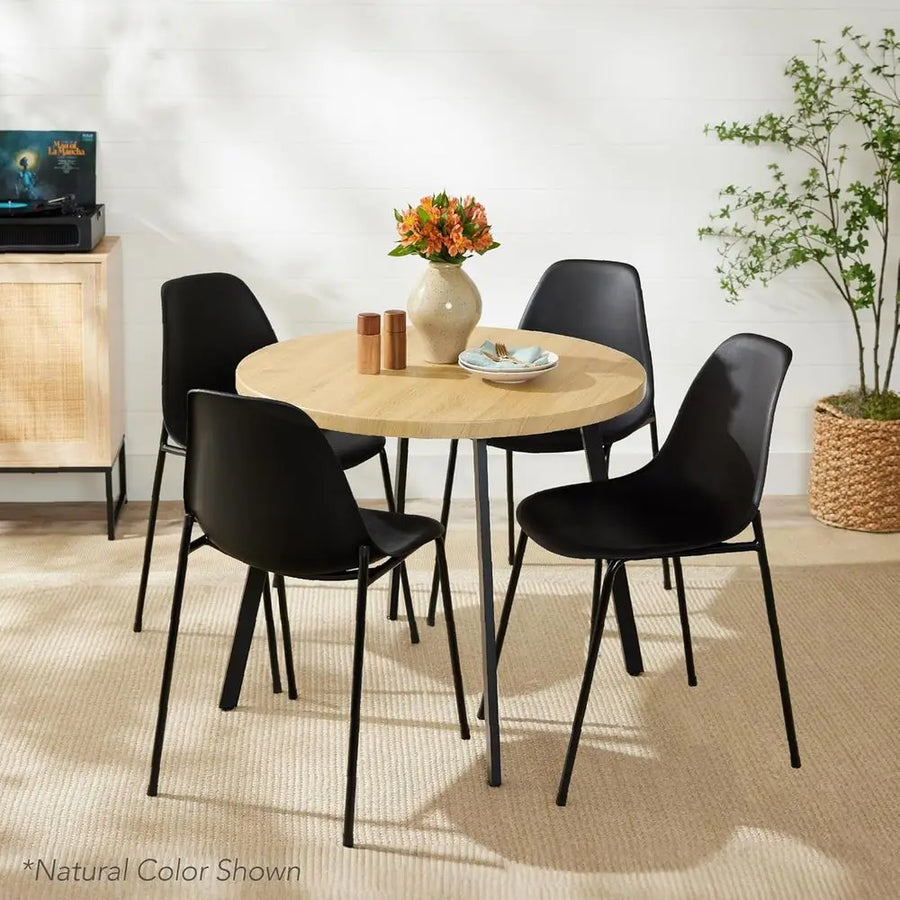 Belmont Collection | Sculptural Round Walnut Round - showcasing full sculptural form and curated finish in a Mid-Century Modern living room setting.