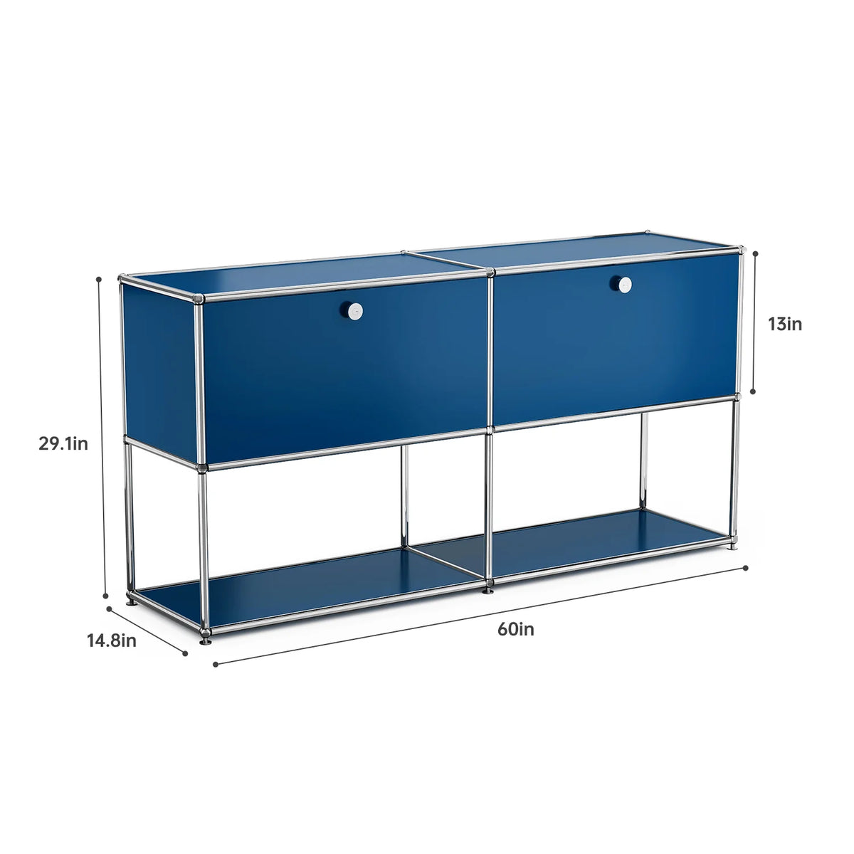 Modern Modular Metal Storage Cabinet Freestanding Sideboard Display Organizer for Living Room Bedroom Entryway Home Furniture