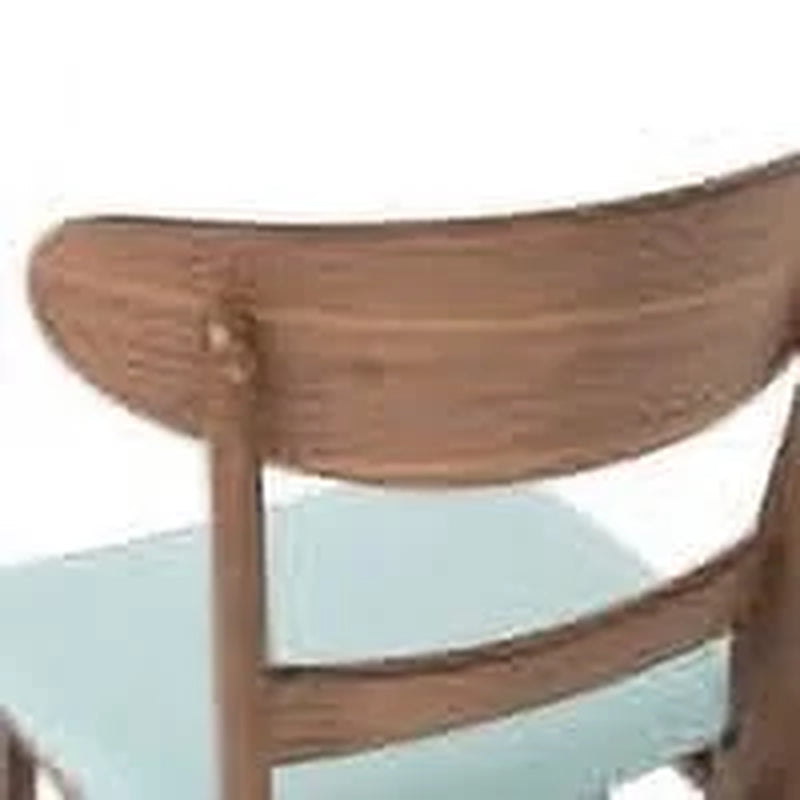 GDF Studio Isador Mid Century Modern Fabric Upholstered Wood Dining Chairs, Set of 2, Mint and Walnut