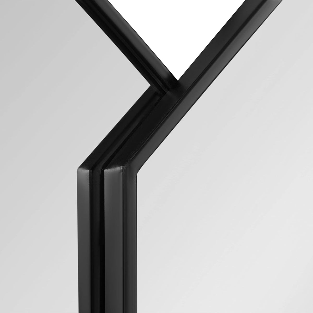 Diaz Stacked Wall Mirror; 28 X 27; Black; Decorative Dimensional Midcentury Modern Wall Decor with Geometric Shape and Symmetrical Design