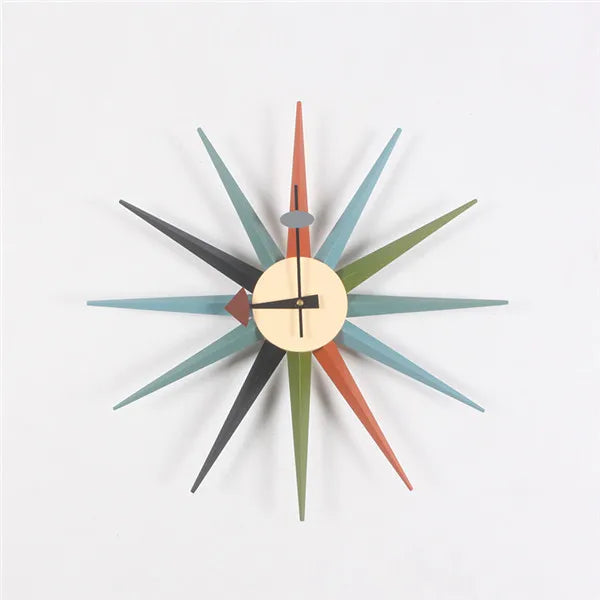 The Astoria Sunburst Walnut Wall Clock