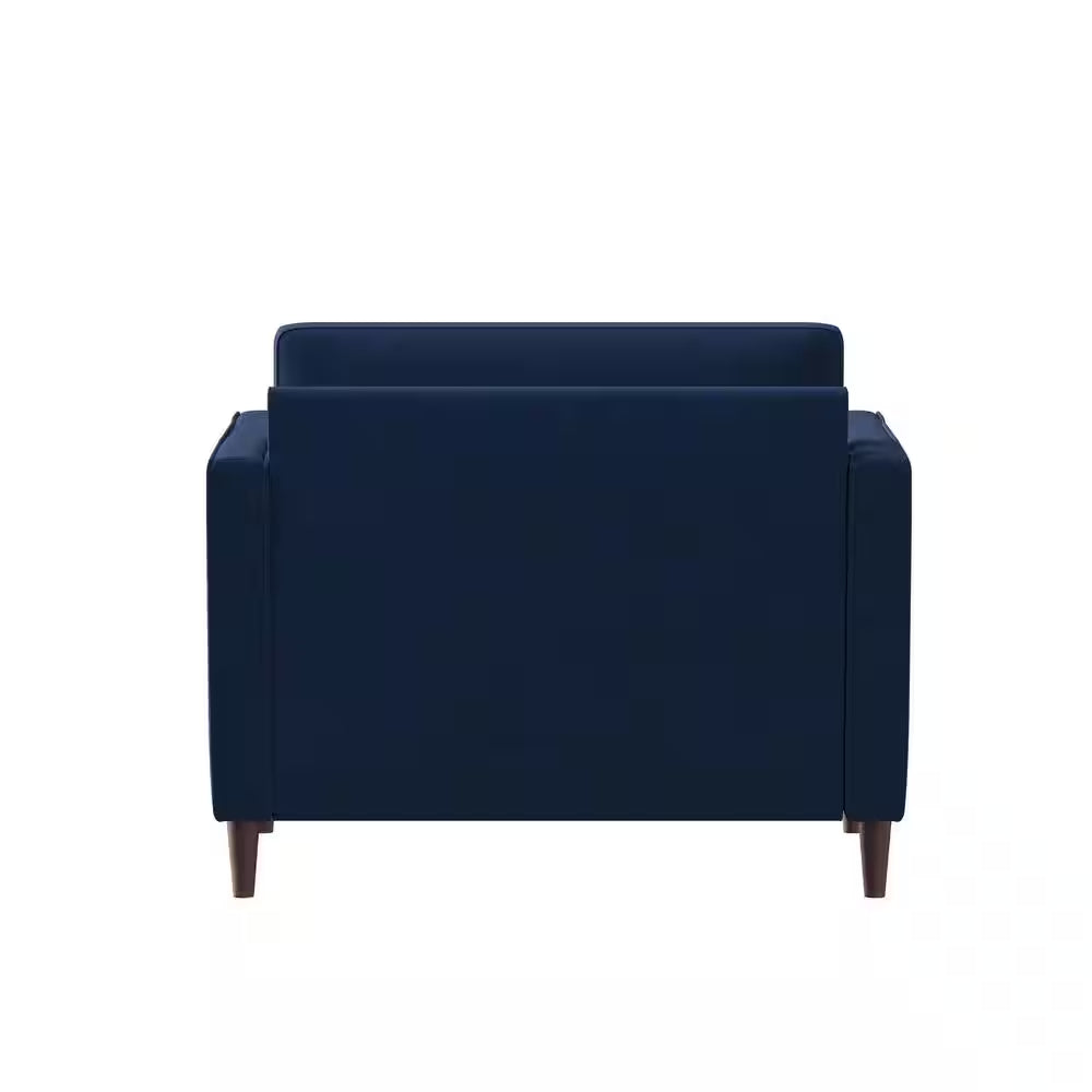 Lillith Navy Blue Mid Century Modern Chair