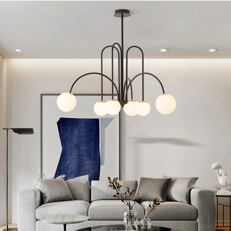 Belmont Collection | Sculptural Brass-Accented Brass Pendant Lamp - highlighting material texture and craftsmanship detail in a Mid-Century Modern living room setting.