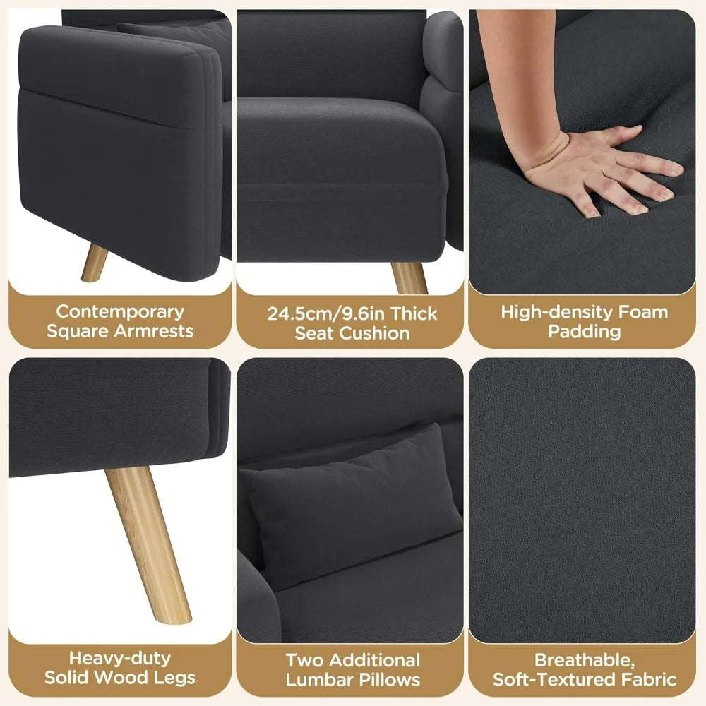 The Belmont Velvet Loveseat