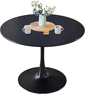 Dresden Collection | Sculptural Marble-Topped Carrara Marble Tulip Table - showcasing full sculptural form and curated finish in a Mid-Century Modern living room setting.
