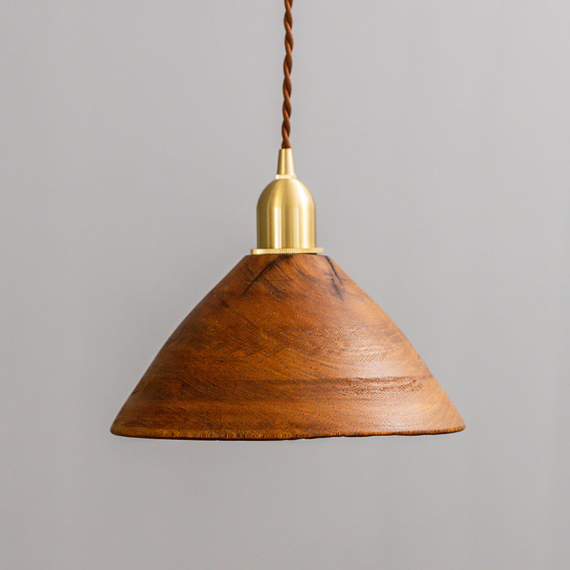 Dresden Collection | Sculptural Brass-Accented Walnut & Brass Accent Lamp - styled from an alternate angle revealing dimensional depth in a Mid-Century Modern living room setting.
