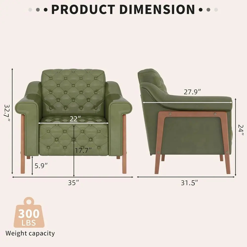The Fontaine Emerald Velvet Lounge Chair