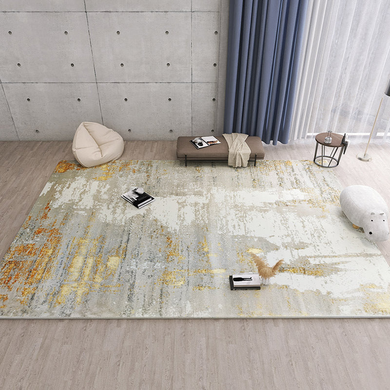 Belmont Collection | Geometric Atomic-Era Hand-Tufted Wool Rug - showcasing full sculptural form and curated finish in a Mid-Century Modern living room setting.